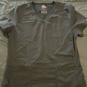 Women’s Dickies Balance Dark Gray V-Neck Medical Scrub Top